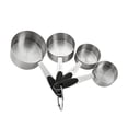 thumbnail image 1 of Mainstays 4-Piece Stainless Steel Measuring Cups Easy Grip Handles, 1 of 7