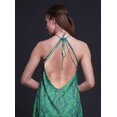 thumbnail image 3 of Bimba Robe de Plage d'Été pour Femmes à Imprimé Damassé, Dos Nu, Col Licou – X-Grand, 3 of 6