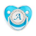 thumbnail image 1 of XZNGL Pacifier Clips Baby Girl Baby Pacifier 26 Letter Name Initials Clip Silicone Baby Pacifier Golden Shiny Newborn Pacifier Silicone Pacifier Clip, 1 of 3