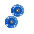 thumbnail image 1 of 2 Pcs Roues de Trottinette 80mm LED Flash Remplacement Roues Patins à Roulettes Bleues, 1 of 7