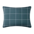 thumbnail image 3 of Mainstays 5 Piece Bed in a Bag Comforter Set with Sheets, Navy Plaid, Twin, Unisex, 3 of 4