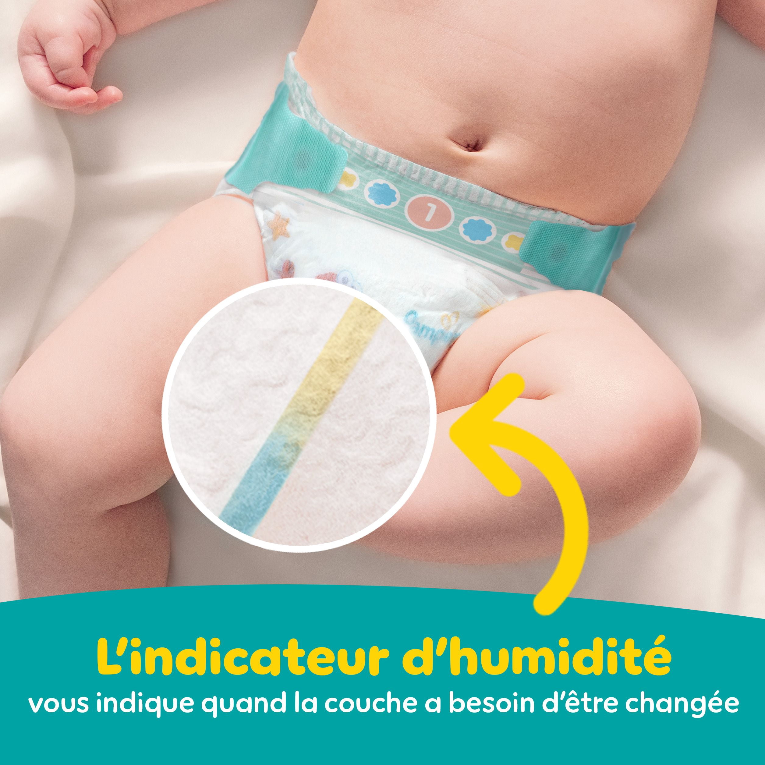 Pampers Baby Dry Ultra Couches, Taille (- lbs