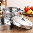 thumbnail image 3 of EIGTHTAILSteamer Dash Egg Cooker Soup Pot Microwave Vegetable Silver, 3 of 8