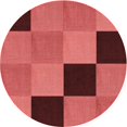 thumbnail image 1 of Ahgly Company Machine Washable Indoor Round Transitional Red Area Rugs, 5' Round, 1 of 7