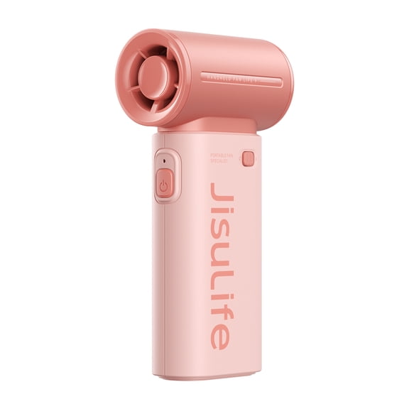 JISULIFE Portable Handheld Fan, 40000 RPM Turbo Fan, 18H Battery Life, 5-Speed, 5000mAh USB Rechargeable, Mini Pocket Design, Gift for Women Men, Travel Outdoor Use