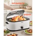 thumbnail image 4 of VEVOR Roaster Oven 26QT Electric Roasting Pan with Self-Basting Lid, 1450W Electric Roaster Oven with Defrost & Warm Function, 4 of 9