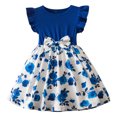 thumbnail image 2 of LOVZFMLL Robe pour Enfant 3-8 Ans, Mode, Couleur Unie, Paillettes, Fermeture Éclair, Manches Courtes, Col Rond, 2 of 9
