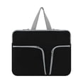 thumbnail image 1 of pitrice Étui pour Ordinateur Portable Étanche, Étui d'Ordinateur Portable, Sac Portable, Pochette de Transport, Pochette Protectrice, Compartiments Réutilisables, Rangement d'Affaires, Noir, 10 Pouces, 1 of 9