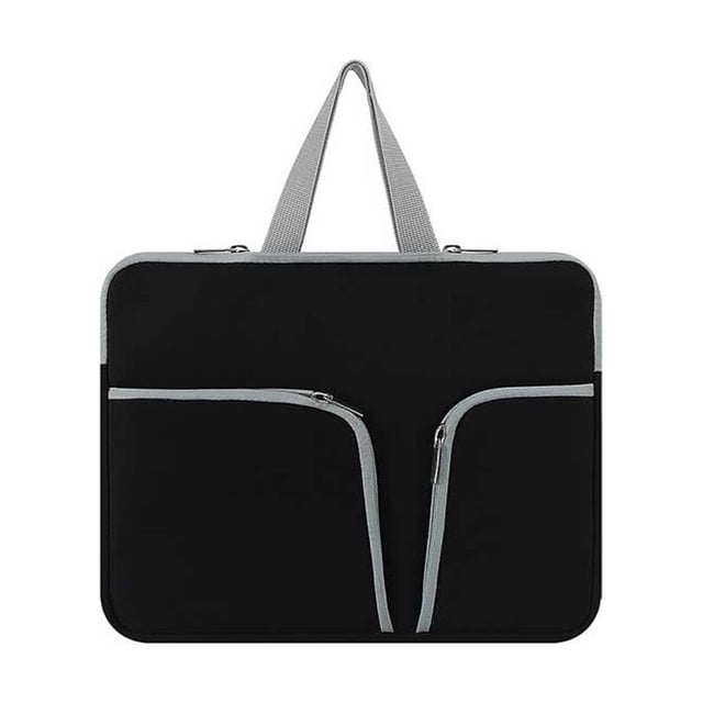 pitrice Étui pour Ordinateur Portable Étanche, Étui d'Ordinateur Portable, Sac Portable, Pochette de Transport, Pochette Protectrice, Compartiments Réutilisables, Rangement d'Affaires, Noir, 10 Pouces