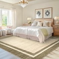 thumbnail image 4 of Bordered Washable Area Rug,Hallway Runner Rug,Washable Rug with Non-Slip Backing Stain Resistant Easy Cleaning Floor Cover for Dining Room, Living Room, Bedroom, 4 of 6