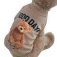 thumbnail image 1 of Cute Bear Dog Clothes Soft Comfortable Warm Round Neck Cartoon Dog Clothes for Pets, 1 of 6