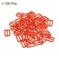 thumbnail image 3 of Unique Bargains Orange Tri-Glide Slide Buckles Webbing Strap Fastener (100 Pack), 3 of 5