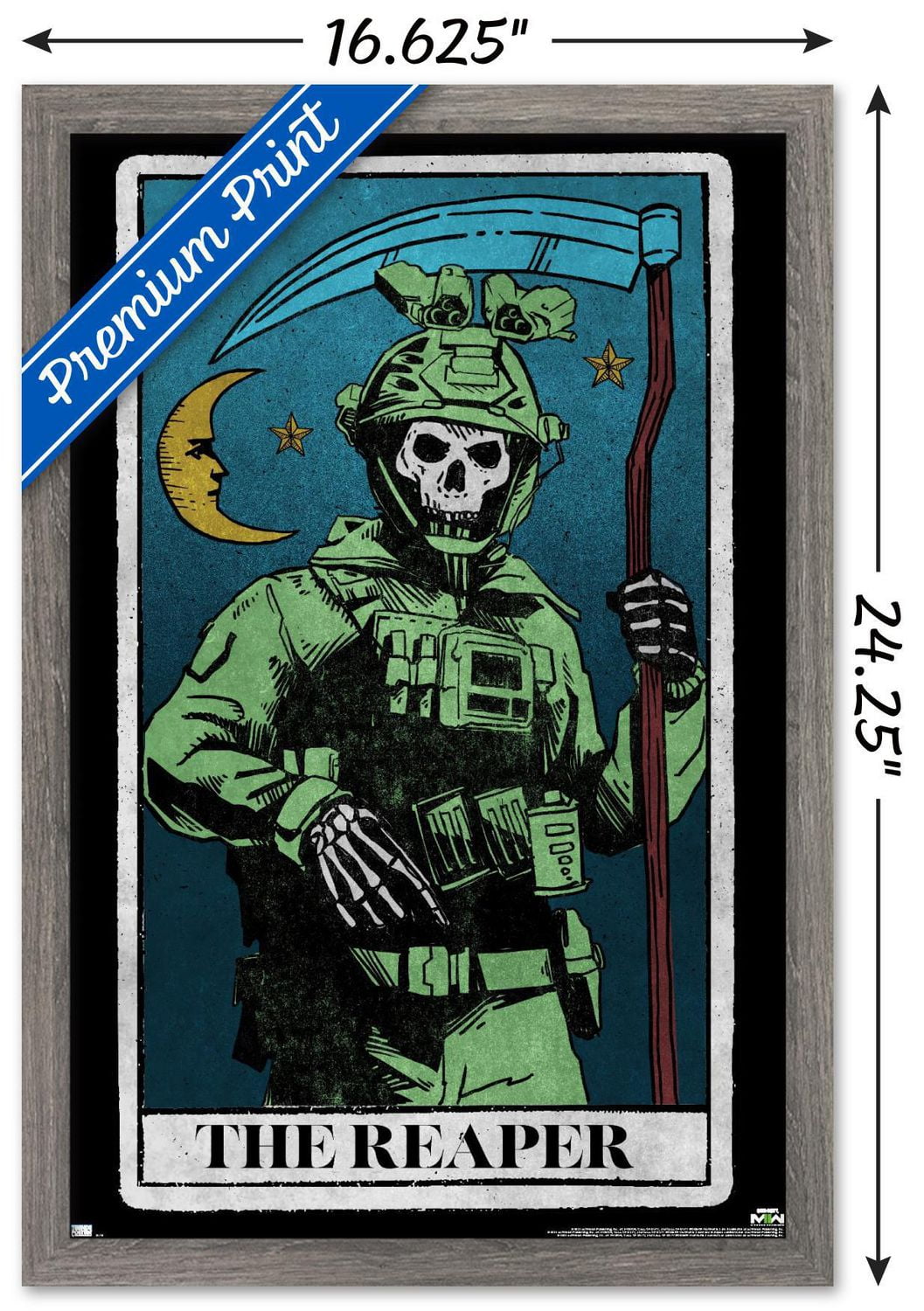 Call of Duty: Modern Warfare 2 - Ghost Tarot Card Wall Poster, 22.375" x 34"