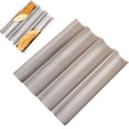 thumbnail image 2 of 1Pc Stainless Steel French Bread Mold,Wave Loaves Non-Stick Ultra-Ventilate French Bread Pan Bread Tray,Stainless Steel French Baguette Bread Pan,Nonstick Perforated Loaf Pans Mold for Baking(A), 2 of 7