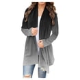 thumbnail image 1 of Pisexur Veste pour Femmes, Cardigans à devant Ouvert, Manteaux Trench, Vestes d'Automne, Mode pour Femmes, Cardigan Imprimé à Manches Longues, 1 of 5