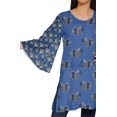 thumbnail image 4 of Moomaya Kurta Mini à Manches Kimono Tunique d'Été Kurtis Courts Imprimés pour Femmes, 4 of 5