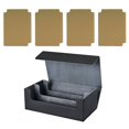thumbnail image 3 of Bunblic Card Deck Box Can Holds 1200+ Cards Display Premium Sturdy Game Card Storage Black Gray Khaki, 3 of 8
