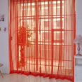 thumbnail image 2 of TIMIFIS Home Decor 2 PCS Pure Color Tulle Door Window Curtain Drape Panel Sheer Scarf Valances RD DecorFall, 2 of 3