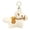 Blanc, variante sur HILABEE Porte-Clés de Sac Cheval Peluche Poupée Jouet Pendentif de Noël Sacs à Main Animal en Peluche Brun avec Lanière