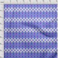 thumbnail image 4 of oneOone Rayon Bluish Violet Fabric Ikat Craft Projects Decor Fabric Printed By The Yard 56 Inch Wide, 4 of 4