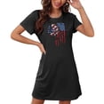 thumbnail image 3 of Chemises à Manches Courtes pour Femmes, Chemise de Nuit Courte Ample pour Femmes avec Imprimé sur la Poitrine, Robe de Nuit à Manches Courtes, Chemises de Nuit pour Femmes Douces, Chemises de Nuit pour Femmes Douces, Chemises à Manches Courtes pour Femmes, 3 of 7