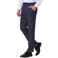 thumbnail image 4 of INSPIRE CHIC Men's Pants Stripes Zipper Closure Front Pockets Dress Pants 36 Navy Purple, 4 of 7