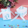 thumbnail image 3 of Domqga Candy Box Gift,50Pcs Cute Baby Footprint Paper Candy Box Wedding Baby Shower Gift Candy Box, Wedding Gift Box, 3 of 9
