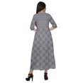 thumbnail image 4 of Moomaya Robe Kurti d'Été à Manches Courtes Imprimée, Tunique Ligne A pour Femmes, 4 of 5