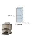 thumbnail image 3 of Dvkptbk Transparent Organizer Multi-Layer Organizer Hanging Bag Closet Clothes Shoes Hat Organizer Hanging Bag Foldable Display Hanger Storage & Organization, 3 of 6