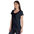 thumbnail image 4 of Inkmeso T-Shirt Basique à Encolure Dégagée Décontracté à Manches Courtes en Coton Uni T-Shirt Haut pour Femmes, 4 of 8