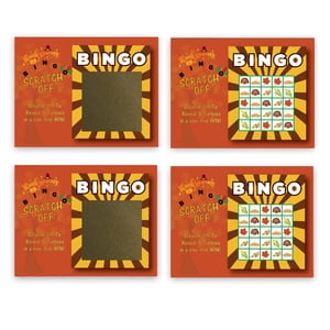 Thanksgiving BINGO Scratch Off Game Card - 26 Pack