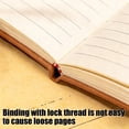 thumbnail image 4 of Fwttom Paper Notebook, A7 Pocket Notebook Compact Portable Notebook Thick Leather Journal Small Mini Concise Notebook, 4 of 6