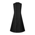 thumbnail image 5 of SMihono Robe Maxi Bohème d'Été pour Femmes Grande Taille Mode pour Femmes Décontractée Sans Manches à Col en V à Boutons à Rayures Imprimées avec Poche Robe Maxi Robe de Plage Évasée, 5 of 5