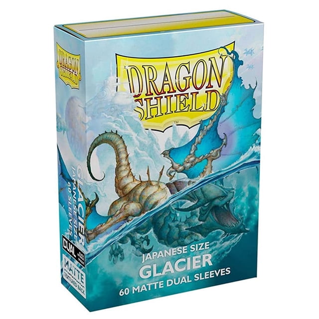 2 Packs Dragon Shield Dual Matte Mini Japanese Glacier 60 ct Card Sleeves Value Bundle!