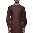 thumbnail image 4 of Atasi Cotton Flex Designer Button Down Kurta For Men Casual Summer Wear Kurtas-Large, 4 of 6