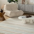 thumbnail image 3 of Rug Branch Alfombra Abstract Indoor Outdoor Area Rug, Beige Cream, Modern - Living Room, Bedroom, Dining Room, and Kitchen, 3 of 10
