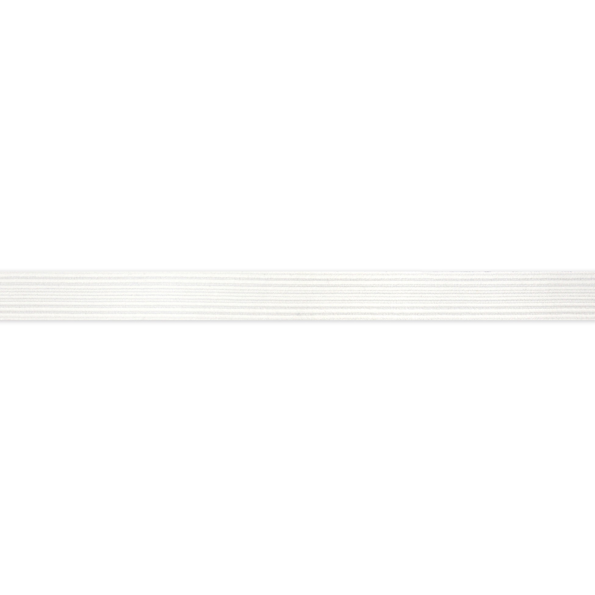 UNIQUE CREATIV blanc Jumbo Braided Elastic, 13 mm (0.51 in), 1 m (1.09 yd)