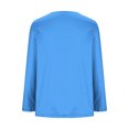 thumbnail image 2 of Hauts pour Femmes Grande Taille, Chemises Décontractées à Manches Longues Coupe Décontractée, Blouses à Col Rond T-Shirt Surdimensionné Confortable, Tenue d'Intérieur Tendance 2026 pour Usage Quotidien, 2 of 6