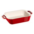 thumbnail image 1 of STAUB Ceramique 400 ml Ceramic Rectangular Oven Dish, Cherry, 1 of 3