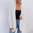 thumbnail image 1 of LOVZFMLL Cardigan for Women's Cardigan Color Coarse Knit Loose Oversized Knitwear, 1 of 6
