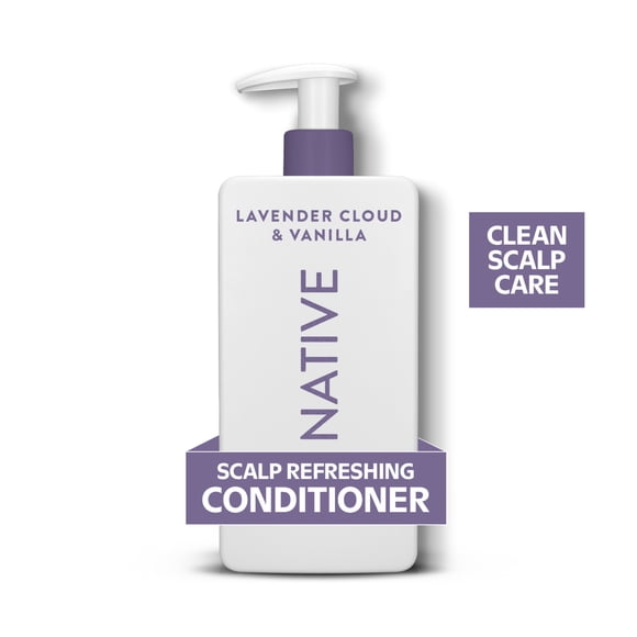 Native Scalp Refreshing Conditioner, Lavender & Vanilla, Lightweight formula, Clarifies and Nourishes to Support a Healthy Scalp, Sulfate & Paraben Free, 487 mL