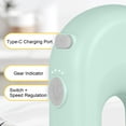 thumbnail image 2 of Zootealy Electric Egg Beater Handheld Mixer Food Beater Whisk with 4 Speed for Baking Cake Egg Cream Upright Wireless Hand Mixer Electric, 2 of 6