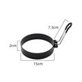 thumbnail image 2 of Stainless Steel Fried Egg Ring Pancake Rings Griddle Pancake Shapers Round Set, 2 of 8
