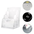 thumbnail image 3 of LCXmlly Acrylic A5 Document Rack Clear Acrylic 3 Tier Brochure Holder Wall Mount Countertop Brochure Display Stand with Divider for Flyers and Booklets, 3 of 8