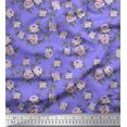 thumbnail image 1 of Soimoi Rayon Fabric Leaves & Rose Floral Decor Fabric Printed Yard 42 Inch Wide, 1 of 3