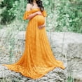 thumbnail image 2 of Vedolay Maternity Dress Summer Maternity Strapless Ruched Maxi Tube Dress with Pockets Pink M, 2 of 4