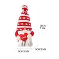 thumbnail image 3 of TIMIFISValentine's Day Red Rudolf Faceless Doll Plush Gnome Home Table Decor Sweet Saint-Valentin Gift Gift for Her, 3 of 3