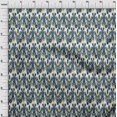 thumbnail image 3 of oneOone Polyester Lycra Tissu Arbre Style Ikat Tissu à Coudre Imprimé BTY 56 Pouces de Large, 3 of 4