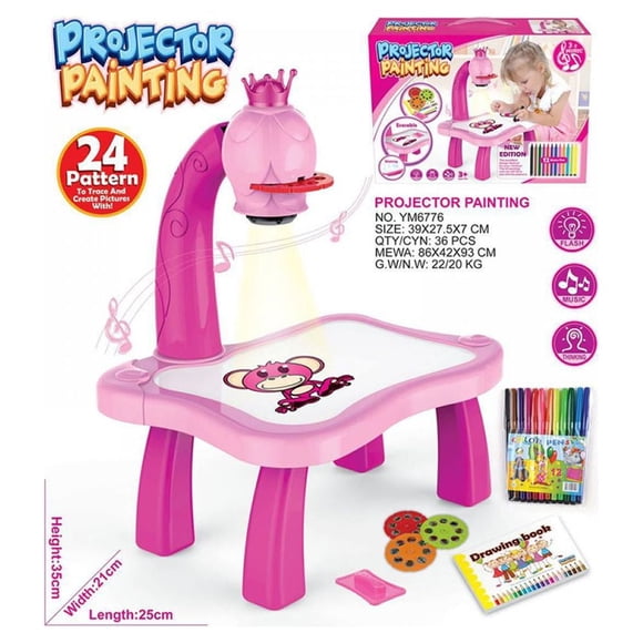 JUNWELL Kids Drawing Board Kit Toys for 6 Year Old Girls Toys for 7 Year Old Girls Toys for 10 Year Old Girls Girls Toys 8-10 Years Old Birthday Gifts for 5 Year Old Girls Gifts for a 8 Y