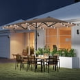 thumbnail image 2 of Outsunny Parasol de Terrasse Double Face 174 Pouces, Ombre Solaire, Kaki, 2 of 10